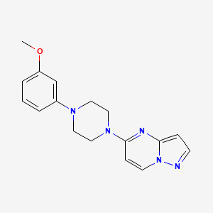 1-(3-Methoxyphenyl)-4-{pyrazolo[1,5-a]pyrimidin-5-yl}piperazine