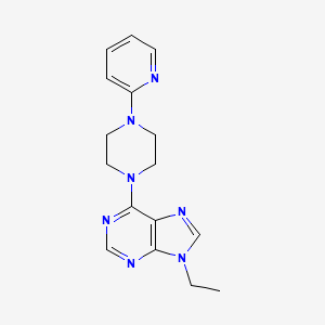 9-ethyl-6-[4-(pyridin-2-yl)piperazin-1-yl]-9H-purine