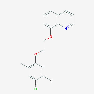 molecular formula C19H18ClNO2 B1224197 8-[2-(4-Chloro-2,5-dimethylphenoxy)ethoxy]quinoline 