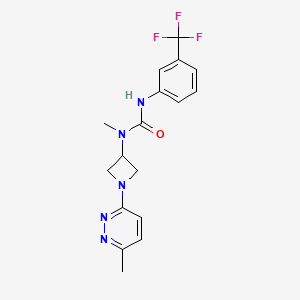 3-Methyl-3-[1-(6-methylpyridazin-3-yl)azetidin-3-yl]-1-[3-(trifluoromethyl)phenyl]urea