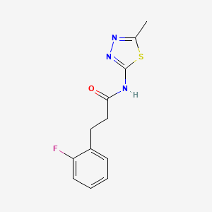 3-(2-fluorophenyl)-N-(5-methyl-1,3,4-thiadiazol-2-yl)propanamide