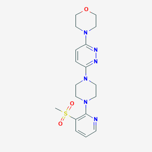 4-{6-[4-(3-Methanesulfonylpyridin-2-yl)piperazin-1-yl]pyridazin-3-yl}morpholine