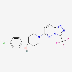 4-(4-Chlorophenyl)-1-[3-(trifluoromethyl)-[1,2,4]triazolo[4,3-b]pyridazin-6-yl]piperidin-4-ol