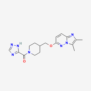 4-[({2,3-dimethylimidazo[1,2-b]pyridazin-6-yl}oxy)methyl]-1-(1H-1,2,4-triazole-3-carbonyl)piperidine