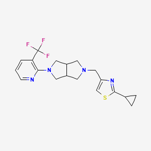 2-{5-[(2-Cyclopropyl-1,3-thiazol-4-yl)methyl]-octahydropyrrolo[3,4-c]pyrrol-2-yl}-3-(trifluoromethyl)pyridine