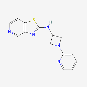 1-(pyridin-2-yl)-N-{[1,3]thiazolo[4,5-c]pyridin-2-yl}azetidin-3-amine