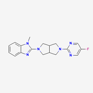 2-[5-(5-fluoropyrimidin-2-yl)-octahydropyrrolo[3,4-c]pyrrol-2-yl]-1-methyl-1H-1,3-benzodiazole