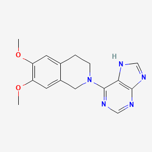 6,7-dimethoxy-2-(9H-purin-6-yl)-1,2,3,4-tetrahydroisoquinoline