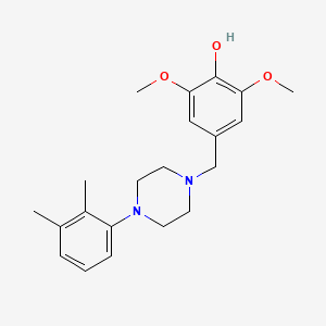 4-[[4-(2,3-Dimethylphenyl)-1-piperazinyl]methyl]-2,6-dimethoxyphenol