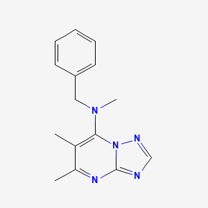 N-benzyl-N,5,6-trimethyl-[1,2,4]triazolo[1,5-a]pyrimidin-7-amine