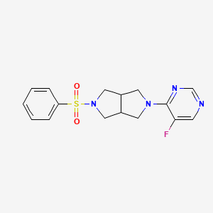 4-[5-(Benzenesulfonyl)-octahydropyrrolo[3,4-c]pyrrol-2-yl]-5-fluoropyrimidine