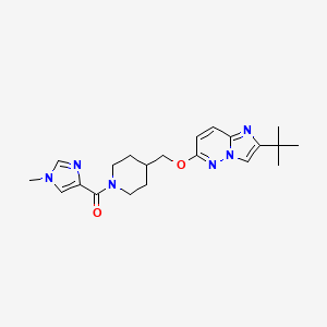 4-[({2-tert-butylimidazo[1,2-b]pyridazin-6-yl}oxy)methyl]-1-(1-methyl-1H-imidazole-4-carbonyl)piperidine