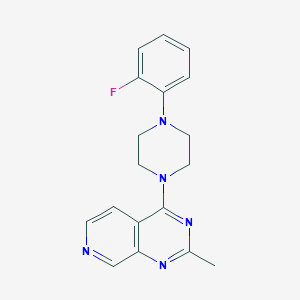 molecular formula C18H18FN5 B12242157 1-(2-Fluorophenyl)-4-{2-methylpyrido[3,4-d]pyrimidin-4-yl}piperazine 