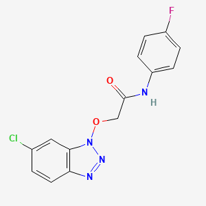 2-[(6-chloro-1-benzotriazolyl)oxy]-N-(4-fluorophenyl)acetamide