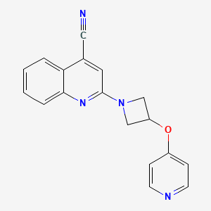 2-[3-(Pyridin-4-yloxy)azetidin-1-yl]quinoline-4-carbonitrile