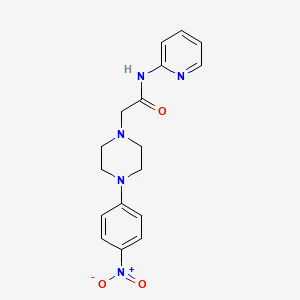 2-[4-(4-nitrophenyl)-1-piperazinyl]-N-(2-pyridinyl)acetamide