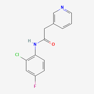 N-(2-chloro-4-fluorophenyl)-2-(pyridin-3-yl)acetamide