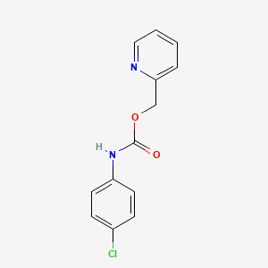 N-(4-chlorophenyl)carbamic acid 2-pyridinylmethyl ester