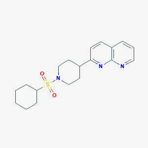 2-[1-(Cyclohexanesulfonyl)piperidin-4-yl]-1,8-naphthyridine