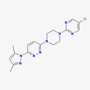 3-[4-(5-bromopyrimidin-2-yl)piperazin-1-yl]-6-(3,5-dimethyl-1H-pyrazol-1-yl)pyridazine