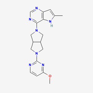 4-methoxy-2-(5-{6-methyl-5H-pyrrolo[3,2-d]pyrimidin-4-yl}-octahydropyrrolo[3,4-c]pyrrol-2-yl)pyrimidine