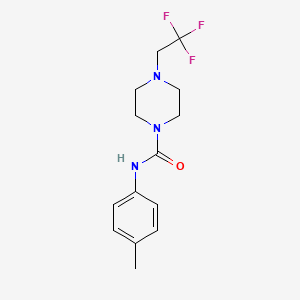 N-(4-methylphenyl)-4-(2,2,2-trifluoroethyl)piperazine-1-carboxamide