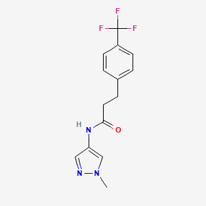 N-(1-methyl-1H-pyrazol-4-yl)-3-[4-(trifluoromethyl)phenyl]propanamide