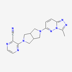 3-(5-{3-Methyl-[1,2,4]triazolo[4,3-b]pyridazin-6-yl}-octahydropyrrolo[3,4-c]pyrrol-2-yl)pyrazine-2-carbonitrile