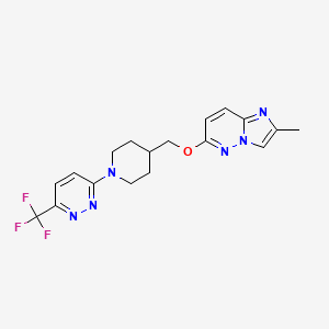 3-{4-[({2-Methylimidazo[1,2-b]pyridazin-6-yl}oxy)methyl]piperidin-1-yl}-6-(trifluoromethyl)pyridazine