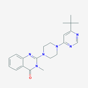 2-[4-(6-Tert-butylpyrimidin-4-yl)piperazin-1-yl]-3-methyl-3,4-dihydroquinazolin-4-one