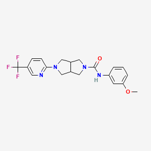 N-(3-methoxyphenyl)-5-[5-(trifluoromethyl)pyridin-2-yl]-octahydropyrrolo[3,4-c]pyrrole-2-carboxamide