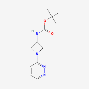 tert-butyl N-[1-(pyridazin-3-yl)azetidin-3-yl]carbamate