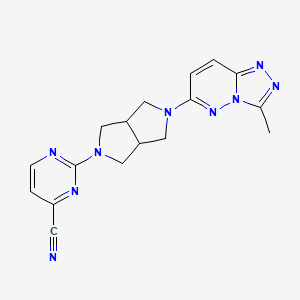 2-(5-{3-Methyl-[1,2,4]triazolo[4,3-b]pyridazin-6-yl}-octahydropyrrolo[3,4-c]pyrrol-2-yl)pyrimidine-4-carbonitrile