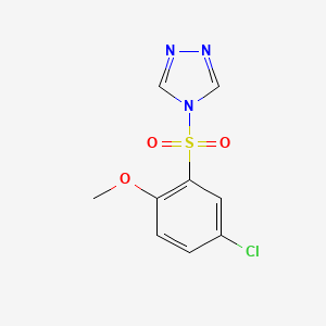 4-(5-chloro-2-methoxybenzenesulfonyl)-4H-1,2,4-triazole