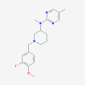 N-{1-[(3-fluoro-4-methoxyphenyl)methyl]piperidin-3-yl}-N,5-dimethylpyrimidin-2-amine