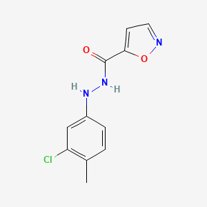 N'-(3-chloro-4-methylphenyl)-5-isoxazolecarbohydrazide