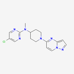 5-chloro-N-methyl-N-(1-{pyrazolo[1,5-a]pyrimidin-5-yl}piperidin-4-yl)pyrimidin-2-amine