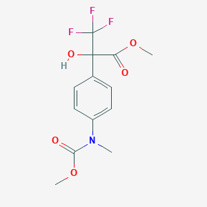 3,3,3-Trifluoro-2-hydroxy-2-[4-[methoxycarbonyl(methyl)amino]phenyl]propanoic acid methyl ester