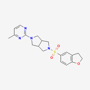 2-[5-(2,3-Dihydro-1-benzofuran-5-sulfonyl)-octahydropyrrolo[3,4-c]pyrrol-2-yl]-4-methylpyrimidine