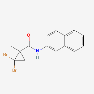 2,2-dibromo-1-methyl-N-(2-naphthalenyl)-1-cyclopropanecarboxamide
