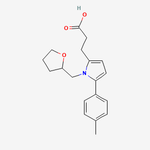 3-[5-(4-Methylphenyl)-1-(2-oxolanylmethyl)-2-pyrrolyl]propanoic acid