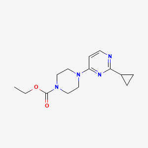 Ethyl 4-(2-cyclopropylpyrimidin-4-yl)piperazine-1-carboxylate