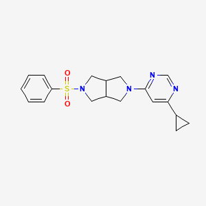 4-[5-(Benzenesulfonyl)-octahydropyrrolo[3,4-c]pyrrol-2-yl]-6-cyclopropylpyrimidine