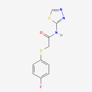 2-[(4-fluorophenyl)sulfanyl]-N-(1,3,4-thiadiazol-2-yl)acetamide