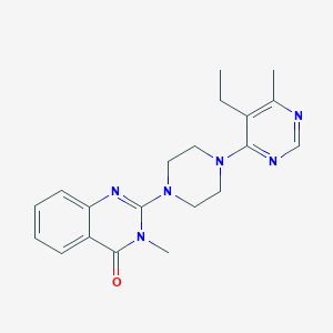 2-[4-(5-Ethyl-6-methylpyrimidin-4-yl)piperazin-1-yl]-3-methyl-3,4-dihydroquinazolin-4-one