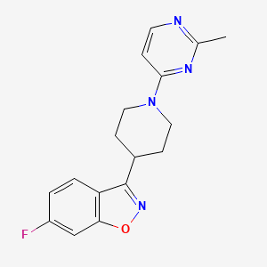 6-Fluoro-3-[1-(2-methylpyrimidin-4-yl)piperidin-4-yl]-1,2-benzoxazole