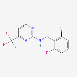 N-[(2,6-difluorophenyl)methyl]-4-(trifluoromethyl)pyrimidin-2-amine