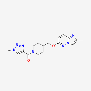 1-(1-methyl-1H-1,2,3-triazole-4-carbonyl)-4-[({2-methylimidazo[1,2-b]pyridazin-6-yl}oxy)methyl]piperidine