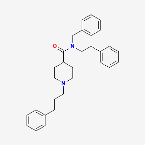 N-(2-phenylethyl)-N-(phenylmethyl)-1-(3-phenylpropyl)-4-piperidinecarboxamide