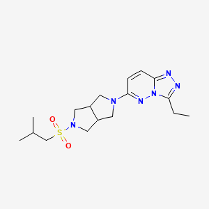 2-{3-Ethyl-[1,2,4]triazolo[4,3-b]pyridazin-6-yl}-5-(2-methylpropanesulfonyl)-octahydropyrrolo[3,4-c]pyrrole